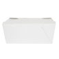 BOÎTES AMÉRICAINES MICRO-ONDABLES 'THEPACK' 2880 ML 250 + 12PP G/M2 19,6x14x9 CM BLANC CARTON ONDULÉ NANO-MICRO (200 UNITÉ)