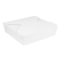 BOÎTES AMÉRICAINES MICRO-ONDABLES 'THEPACK' 2910 ML 250 + 12PP G/M2 21,7x21,7x6 CM BLANC CARTON ONDULÉ NANO-MICRO (100 UNITÉ)