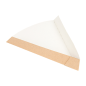 PELLES TRIANGULAIRES PIZZA 'THEPACK' 220 G/M2 21x16,5x3,5 CM NATUREL CARTON ONDULÉ NANO-MICRO (1200 UNITÉ)