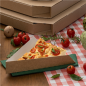 PELLES TRIANGULAIRES PIZZA 'THEPACK' 220 G/M2 21x16,5x3,5 CM NATUREL CARTON ONDULÉ NANO-MICRO (1200 UNITÉ)