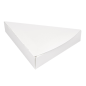 EMBALLAGES TRIANGULAIRES PIZZA 'THEPACK' 230 G/M2 18x23x3 CM BLANC CARTON ONDULÉ NANO-MICRO (500 UNITÉ)