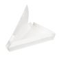 EMBALLAGES TRIANGULAIRES PIZZA 'THEPACK' 230 G/M2 18x23x3 CM BLANC CARTON ONDULÉ NANO-MICRO (500 UNITÉ)