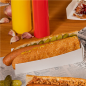 PELLES HOT DOG 'THEPACK' 230 G/M2 4,7x18,2x4 CM BLANC CARTON ONDULÉ NANO-MICRO (1200 UNITÉ)