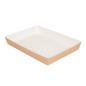 PLATEAUX REPAS 'THEPACK' 230 G/M2 25,5x18x3,7 CM NATUREL CARTON ONDULÉ NANO-MICRO (130 UNITÉ)
