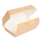 BOÎTES "LUNCH BOX" 'THEPACK' 220 G/M2 22x13x7,5 CM NATUREL CARTON ONDULÉ NANO-MICRO (300 UNITÉ)