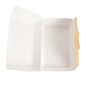 BOÎTES "LUNCH BOX" 'THEPACK' 220 G/M2 22x13x7,5 CM NATUREL CARTON ONDULÉ NANO-MICRO (300 UNITÉ)