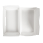 BOÎTES "LUNCH BOX" 'THEPACK' 230 G/M2 22x13x7,5 CM BLANC CARTON ONDULÉ NANO-MICRO (300 UNITÉ)