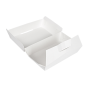 BOÎTES "LUNCH BOX" 'THEPACK' 230 G/M2 22x13x7,5 CM BLANC CARTON ONDULÉ NANO-MICRO (300 UNITÉ)