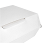BOÎTES "LUNCH BOX" 'THEPACK' 230 G/M2 22x13x7,5 CM BLANC CARTON ONDULÉ NANO-MICRO (300 UNITÉ)