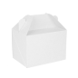 BOÎTES TRANSPORT DE REPAS 'THEPACK' 230 G/M2 18x12x9 CM BLANC CARTON ONDULÉ NANO-MICRO (100 UNITÉ)