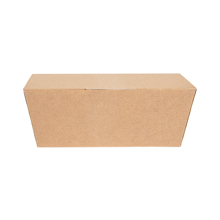 BOÎTES "LUNCH BOX" COUVERCLES 'THEPACK' 500 ML (16 oz) 220 G/M2 14x9,7x5 CM NATUREL CARTON ONDULÉ NANO-MICRO (480 UNITÉ)