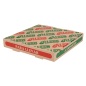 BOÎTES PIZZA 'THEPACK' 330 G/M2 26x26x3,8 CM NATUREL CARTON ONDULÉ MICROCANAL (100 UNITÉ)