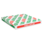 BOÎTES PIZZA 'THEPACK' 330 G/M2 32x32x3,8 CM BLANC CARTON ONDULÉ MICROCANAL (100 UNITÉ)