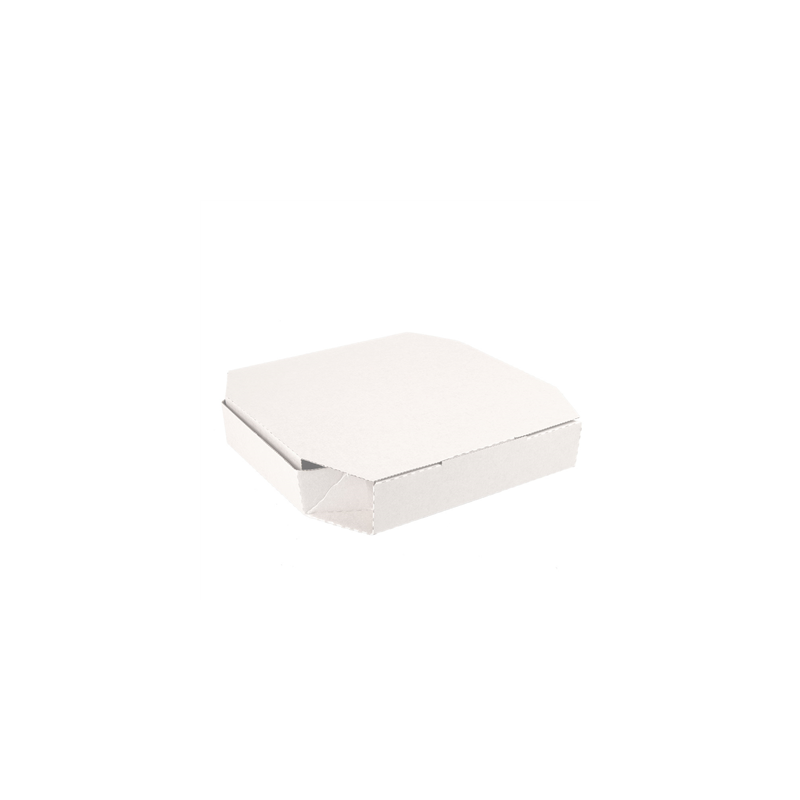 BOÎTES OCTOGONAL 'THEPACK' 330 G/M2 26x26x3,8 CM BLANC CARTON ONDULÉ MICROCANAL (100 UNITÉ)