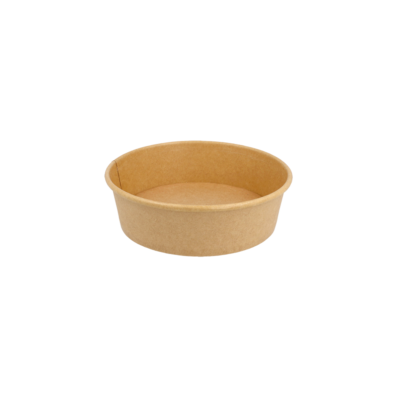 POTS SALADIERS 1300 ML 337 G/M2 + PE Ø 18,7/16x7 CM NATUREL KRAFT (300 UNITÉ)