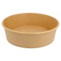 POTS SALADIERS 1300 ML 337 G/M2 + PE Ø 18,7/16x7 CM NATUREL KRAFT (300 UNITÉ)
