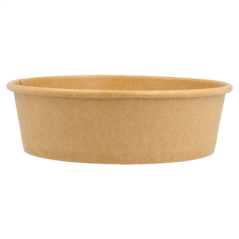 POTS SALADIERS 1300 ML 337 G/M2 + PE Ø 18,7/16x7 CM NATUREL KRAFT (300 UNITÉ)