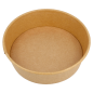 POTS SALADIERS 1300 ML 337 G/M2 + PE Ø 18,7/16x7 CM NATUREL KRAFT (300 UNITÉ)
