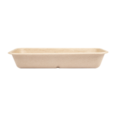 PLATEAUX 'BIONIC' 500 ML 20,9x10,7x3,5 CM NATUREL BAGASSE (400 UNITÉ)