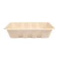 PLATEAUX 'BIONIC' 1000 ML 22x16,5x4,7 CM NATUREL BAGASSE (400 UNITÉ)