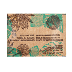 RINCE-DOIGTS RAFRAÎCHISSANTS "CITRON" KRAFT  6x8 CM BLANC CELLULOSE (2000 UNITÉ)