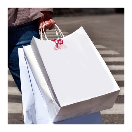 ETIQUETTES ADHESIVES  5x8 CM BLANC PAPIER (1000 UNITÉ)