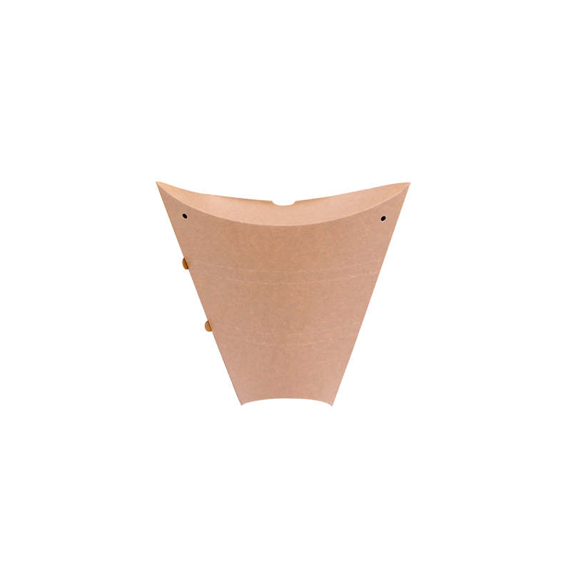 RÉCIPIENTS POUR CRÊPES  250 G/M2 22,5x21,5x4 CM MARRON CARTON (500 UNITÉ)