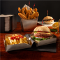 BURGER BOX 'ARTINOX'  25,2x13x3 CM ARGENTE INOX (12 UNITÉ)