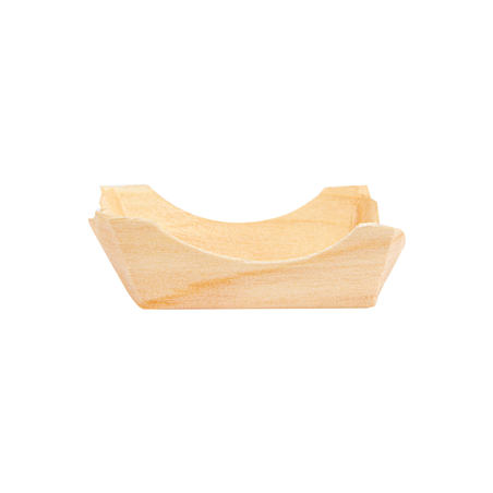 BARQUETTES EN FEUILLE DE PEUPLIER  4x4x1,5 CM NATUREL BOIS (100 UNITÉ)