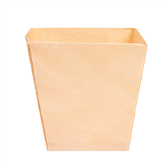 MINI BOL EN FEUILLE DE PEUPLIER  4,5x4,5x4,5 CM NATUREL BOIS (50 UNITÉ)