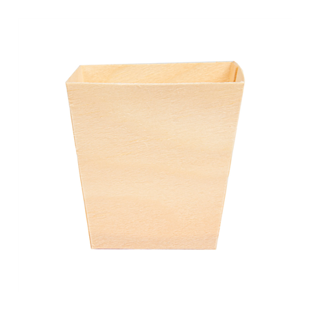 MINI BOL EN FEUILLE DE PEUPLIER  5,5x5,5x5,5 CM NATUREL BOIS (50 UNITÉ)