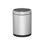POUBELLE À DÉTECTEUR DE MOUVEMENT 50L Ø 32x70 CM ARGENTE INOX (1 UNITÉ)
