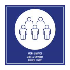 PLAQUE AUTO-ADHESIVE "ACCUEIL LIMITÉ"