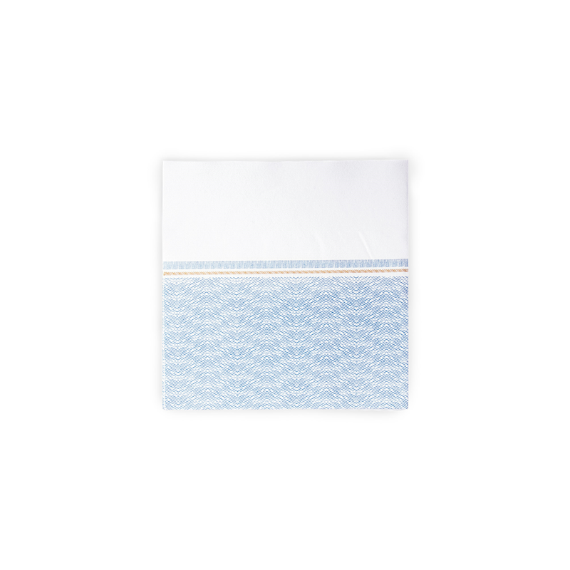 SERVIETTES 'LIKE LINEN - AZUR' 70 G/M2 40x40 CM BLANC/BLEU SPUNLACE (600 UNITÉ)