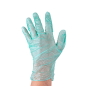 GANTS AVEC TALC  SIZE: L ASSORTI PVC (100 UNITÉ)