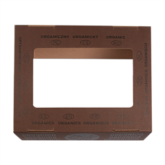 COUVERCLE ORGANIQUE  38,4x31,1x12 CM MARRON CARTON (10 UNITÉ)