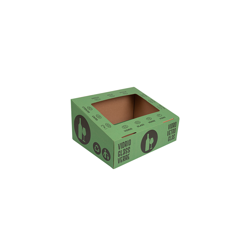 
COUVERCLE EN VERRE  38,4x31,1x12 CM VERT CARTON (10 UNITÉ)