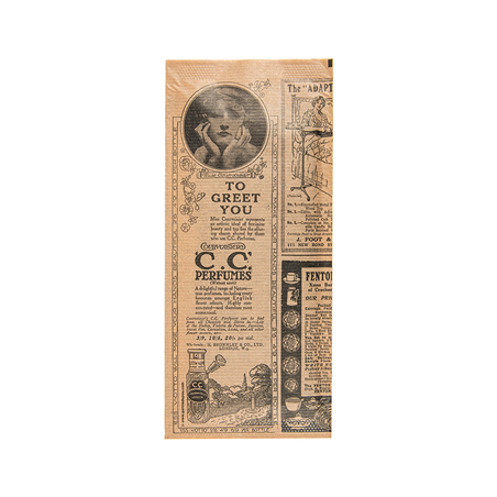 SERVIETTES NOIRES EMB. 'D.POINT' 40x32 CM 'JUST IN TIME CLOSED' 40 + 10PE G/M2 11x25 CM NATUREL 'TIMES' KRAFT VERGÉ (300 UNITÉ)