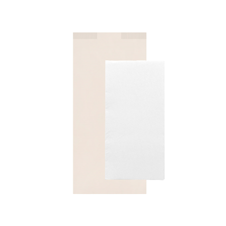 SERVIETTES BLANCHES EMB. 'D.POINT' 32x40 CM