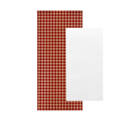 SERVIETTES BLANCHES EMB. 'AIRLAID' 40x32 CM