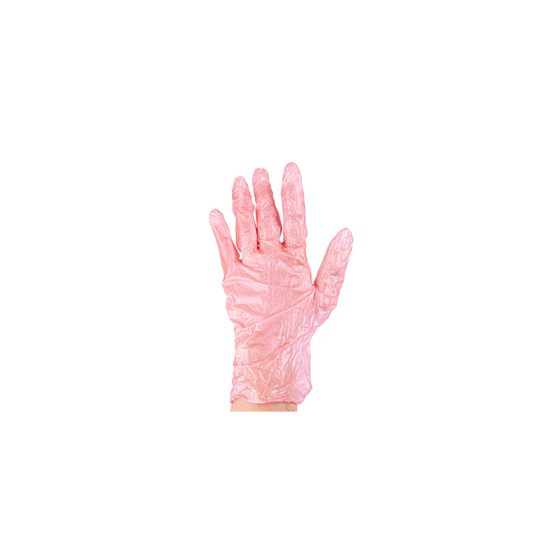 GANTS AVEC TALC  SIZE: XL ROUGE PVC (100 UNITÉ)