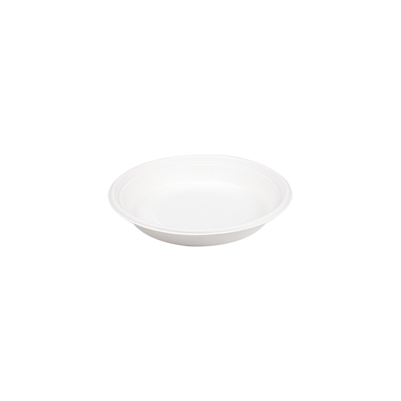 BOLS 'BIONIC' 700 ML Ø 20,8x3,4 CM BLANC BAGASSE (400 UNITÉ)