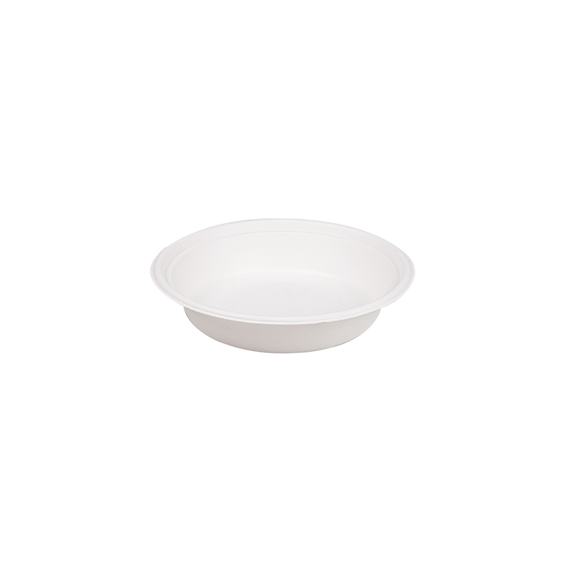 BOLS 'BIONIC' 900 ML Ø 20,8x4,4 CM BLANC BAGASSE (400 UNITÉ)