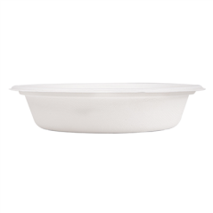 BOLS 'BIONIC' 900 ML Ø 20,8x4,4 CM BLANC BAGASSE (400 UNITÉ)