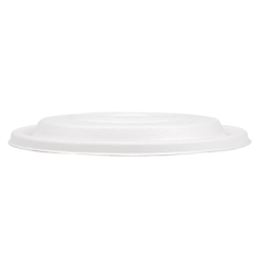 COUVERCLES BAS POUR RÉFÉRENCES 251.53/54/55 'BIONIC'  Ø 21,4x1 CM BLANC BAGASSE (400 UNITÉ)