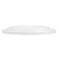 COUVERCLES BAS POUR RÉFÉRENCES 251.53/54/55 'BIONIC'  Ø 21,4x1 CM BLANC BAGASSE (400 UNITÉ)