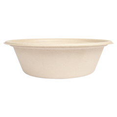 BOLS 'BIONIC' 1200 ML Ø 20,8x6,1 CM NATUREL BAGASSE (400 UNITÉ)