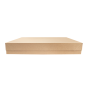 PLATEAUX + COUVERCLE 'THEPACK' 290 G/M2 40,5x30,5x6 CM NATUREL CARTON ONDULÉ MICROCANAL (150 UNITÉ)