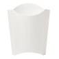BOÎTES À FRITES JUMBO 'THEPACK' 165 G 230 G/M2 13,5x8,5x16 CM BLANC CARTON ONDULÉ NANO-MICRO (1200 UNITÉ)