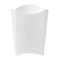 BOÎTES À FRITES 'THEPACK' 190 G 230 G/M2 14,5x9,5x18 CM BLANC CARTON ONDULÉ NANO-MICRO (1200 UNITÉ)